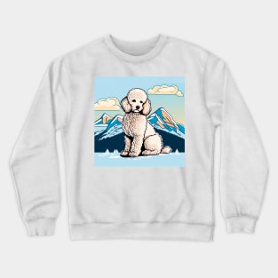 Support the Environment with Every Purchase - Poodle Mountain Design Crewneck Sweatshirt